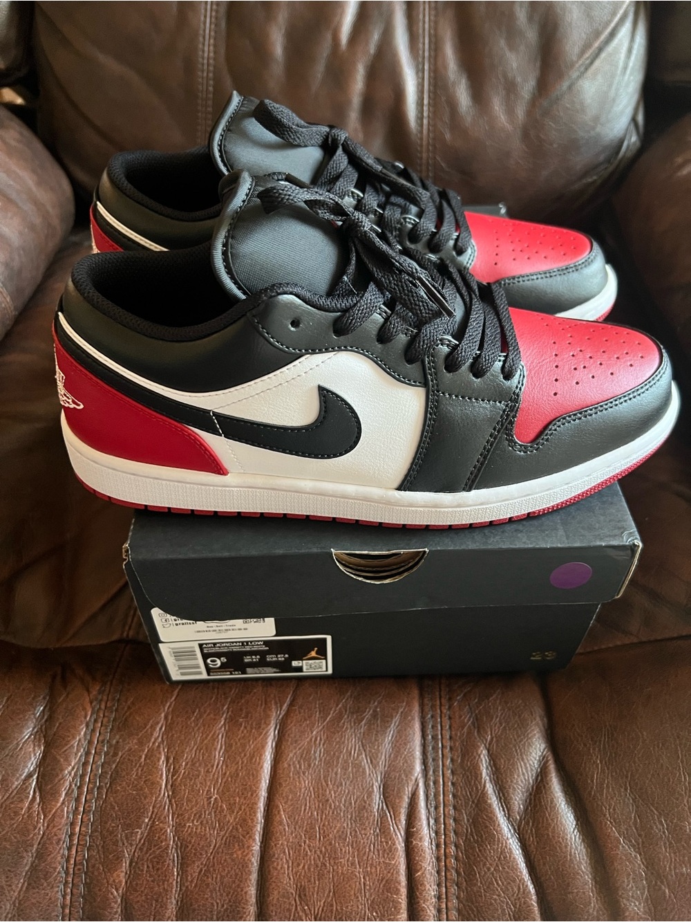 Nike Jordan 1 Lo “bred” Sneakers - Black/Red/White
